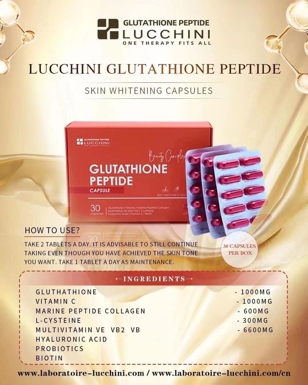 Lucchini Glutathione Peptide Capsules