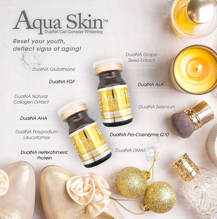 Aqua Skin Fine Gold DualNA Cell Complex Whitening