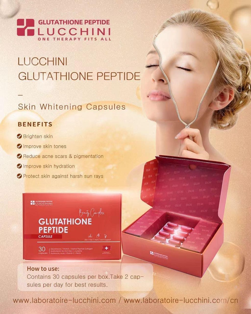 Lucchini Glutathione Peptide Capsules